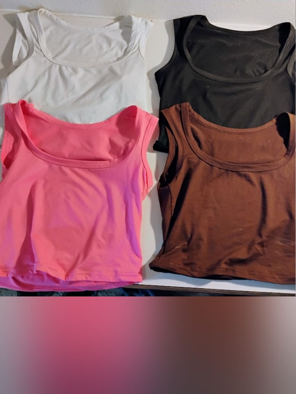 Classic Women's Tank Top - Pink, White, Brown, Black